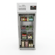 Armario refrigerado 650L 1 puerta cristal ROMUX ventilado aire forzado