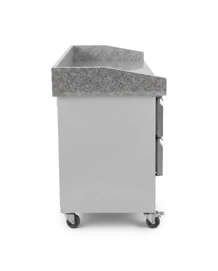 Mesa Pizzera Refrigerada 2 Puertas Y 2 Cajones Marmol Cleiton CLEITON