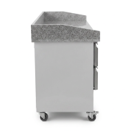Mesa Pizzera Refrigerada 2 Puertas Y 2 Cajones Marmol Cleiton CLEITON