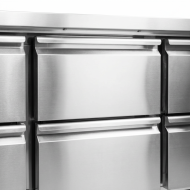 Mesa Fría De Preparación De 6 Cajones De 135X70 Cm Estática Cleiton C