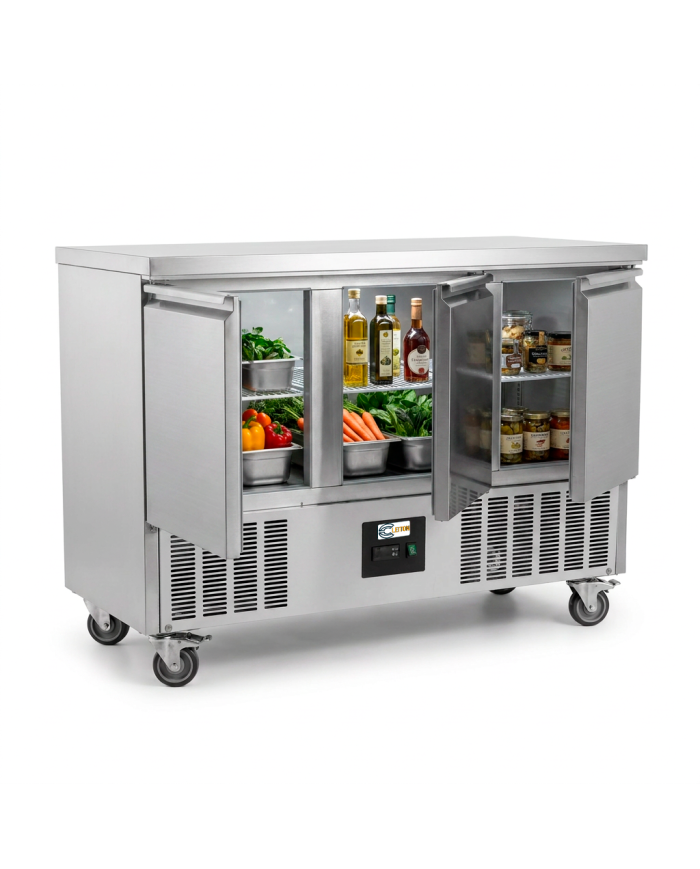 Mesa Fría Refrigerada Estática Clase A 3 Puertas Cleiton CLEITON | Ho