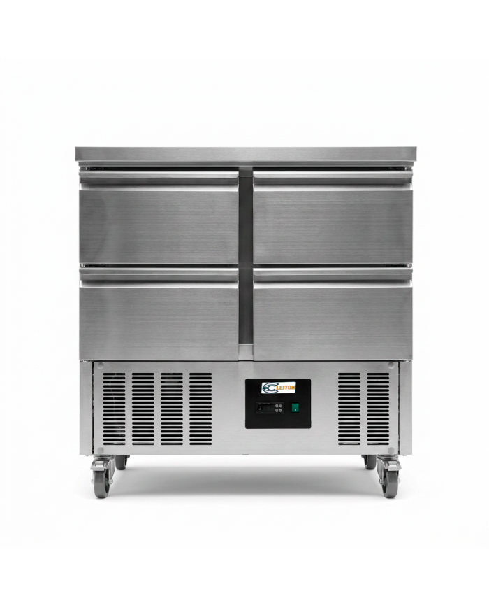 Mesa Fría De Preparación Acero Inoxidable 4 Cajones 220 Litros 90X70 C