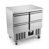 Mesa Fría De Preparación Acero Inoxidable 4 Cajones 220 Litros 90X70 C
