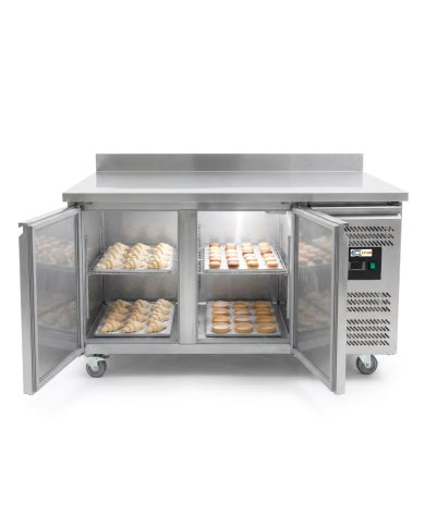 Bajo Mostrador Pastelero Refrigerado Acero Inoxidable 282 Litros 2 Pue