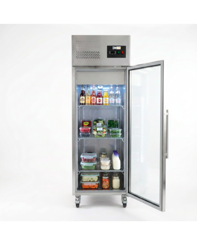 Armario refrigerado 600L 1 puerta cristal CLEITON ventilado aire forzado