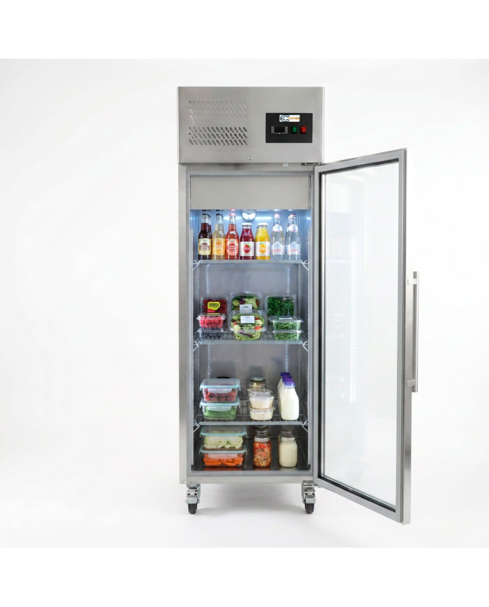 Armario refrigerado 600L 1 puerta cristal CLEITON ventilado aire forzado