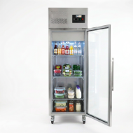 Armario refrigerado 600L 1 puerta cristal CLEITON ventilado aire forzado