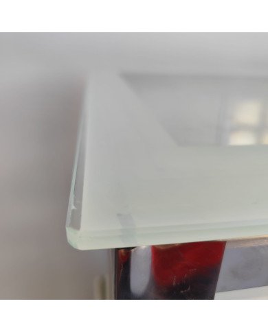 208. Vitrina Pastelera Expositora Refrigerada Cuadrada de Suelo 2 Estantes Blanca 300 Litros Ventilada (FR-20)