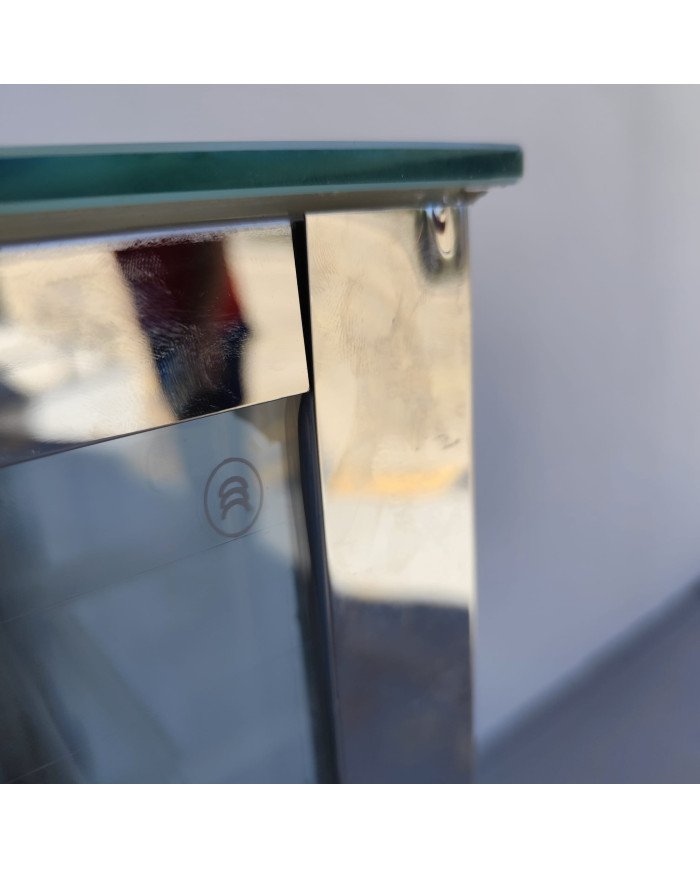 208. Vitrina Pastelera Expositora Refrigerada Cuadrada de Suelo 2 Estantes Blanca 300 Litros Ventilada (FR-20)