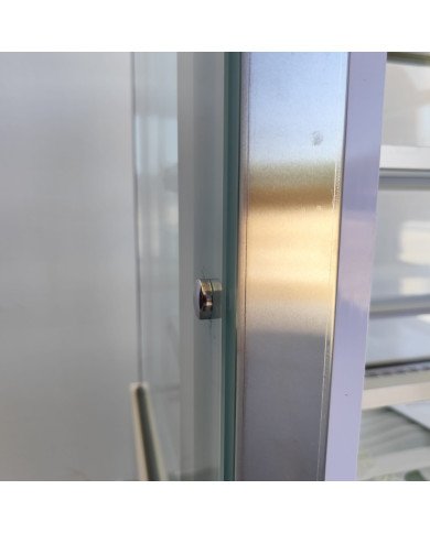 208. Vitrina Pastelera Expositora Refrigerada Cuadrada de Suelo 2 Estantes Blanca 300 Litros Ventilada (FR-20)