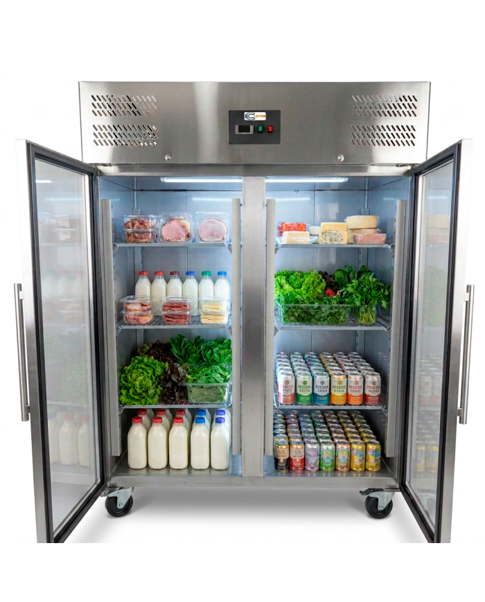 Armario de refrigerado 1300L 2 puertas CLEITON ventilado aire forzado