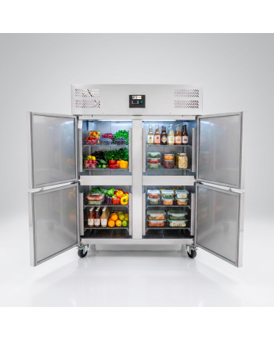 Armario refrigerado 1300L 4 puertas CLEITON ventilado aire forzado