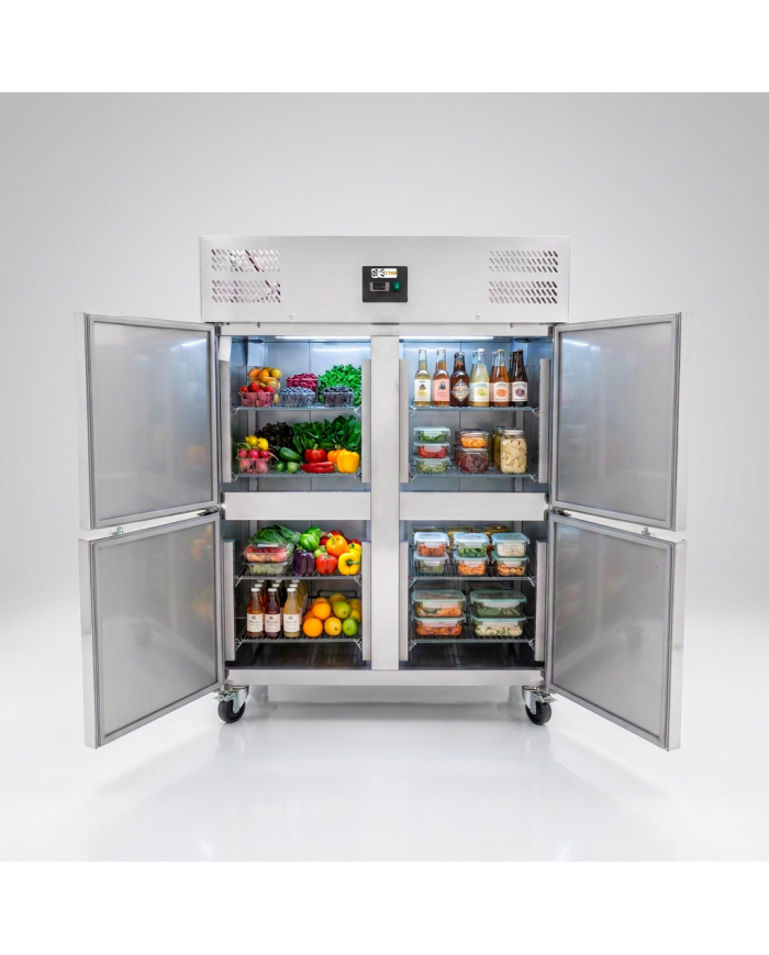 Armario refrigerado 1300L 4 puertas CLEITON ventilado aire forzado