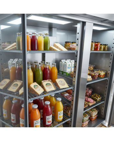 Armario de refrigerado 1300L 2 puertas CLEITON ventilado aire forzado