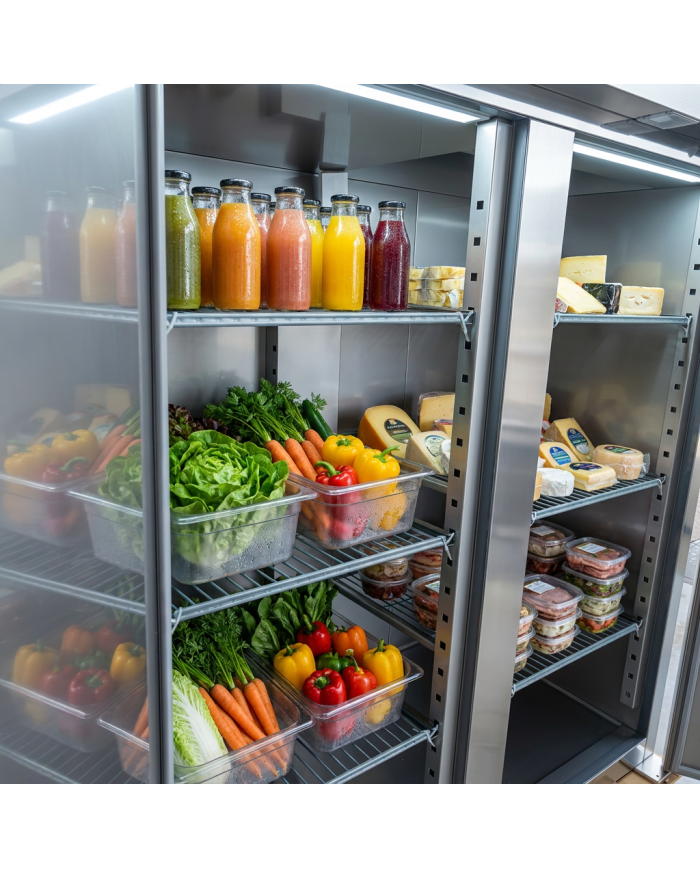 Armario de refrigerado 1300L 2 puertas CLEITON ventilado aire forzado