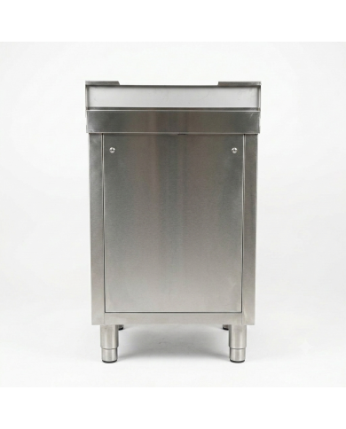 Estantería de pie de acero inoxidable con 4 estantes 1200x500x1800 mm para hostelería | ROMUX