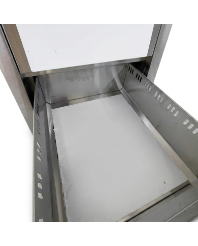 Estantería de pie de acero inoxidable con 4 estantes 1400x500x1800 mm para hostelería | ROMUX