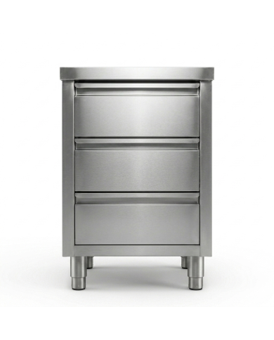 Estantería de pie de acero inoxidable con 4 estantes 1400x500x1800 mm para hostelería | CLEITON