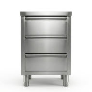 Estantería de pie de acero inoxidable con 4 estantes 1400x500x1800 mm para hostelería | CLEITON
