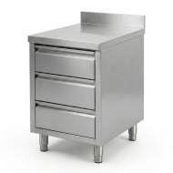 Estantería de pie de acero inoxidable con 4 estantes 1400x500x1800 mm para hostelería | CLEITON