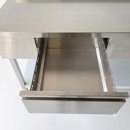 Mesa De Trabajo Mural Con 3 Cajones De Acero Inoxidable Para Hosteleri