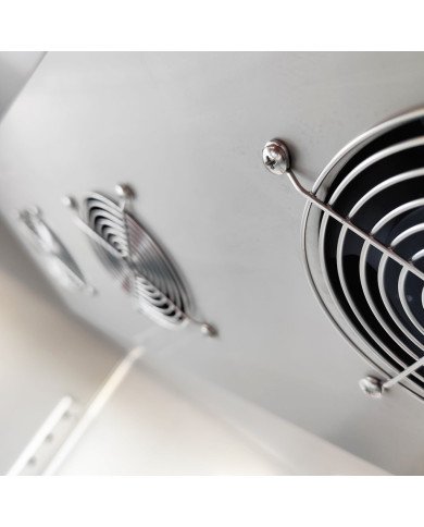 Armario de Congelacion Acero Inoxidable 1200 Litros 2 Puertas Medias 134 cm Ventilado