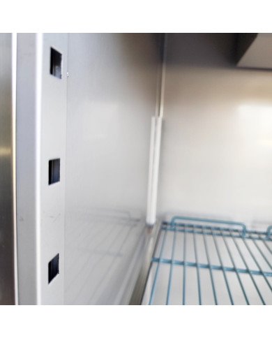 Armario de Congelacion Acero Inoxidable 1200 Litros 2 Puertas Medias 134 cm Ventilado