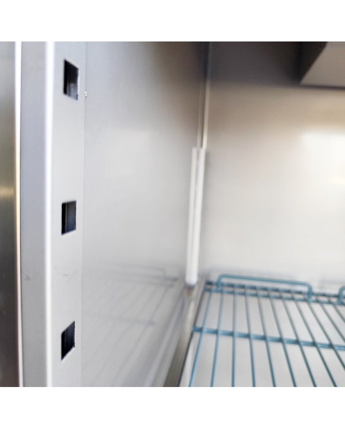 Armario de Congelacion Acero Inoxidable 1200 Litros 2 Puertas Medias 134 cm Ventilado