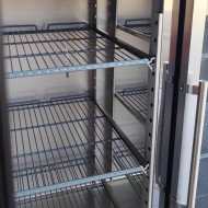 Armario Expositor Refrigerado Acero Inoxidable 1200 Litros 2 Puertas de Cristal 134 cm Ventilado