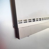 Armario Expositor Refrigerado Acero Inoxidable 1200 Litros 2 Puertas de Cristal 134 cm Ventilado
