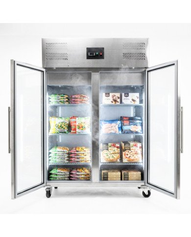 Armario de congelacion 1200 2 puertas ROMUX ventilado aire forzado