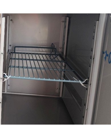 Bajo Mostrador de Congelación Acero Inoxidable 553 Litros 4 Puertas de Cristal 223x70 cm Ventilado Romux