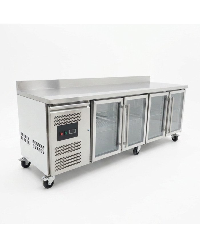 Bajo Mostrador Refrigerado 4 Puertas cristal 223x70 Ventilado Cleiton