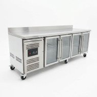 Bajo Mostrador Refrigerado 4 Puertas cristal 223x70 Ventilado Cleiton