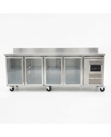 Bajo Mostrador Refrigerado 4 Puertas cristal 223x70 Ventilado Cleiton