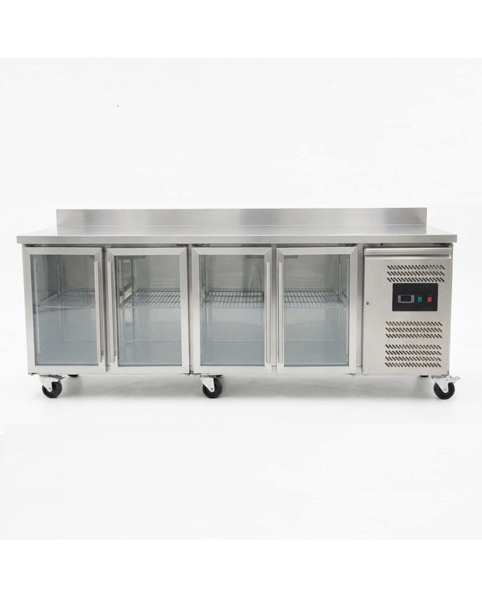 Bajo Mostrador Refrigerado 4 Puertas cristal 223x70 Ventilado Cleiton