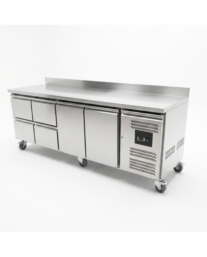 Bajo Mostrador 2 Puertas 4 Cajones de 223x70 cm Ventilado Romux