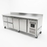 Bajo Mostrador 2 Puertas 4 Cajones de 223x70 cm Ventilado Romux
