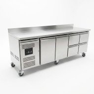 Bajo Mostrador 2 Puertas 4 Cajones de 223x70 cm Ventilado Romux