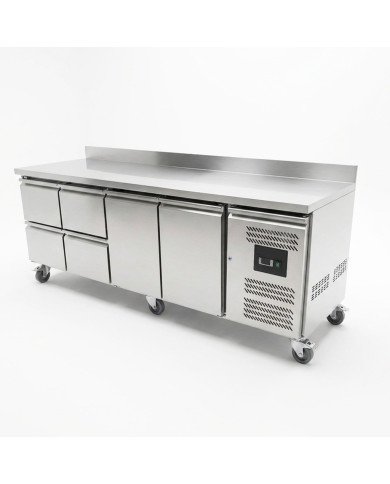 Bajo Mostrador 2 Puertas 4 Cajones de 223x70 cm Ventilado Cleiton
