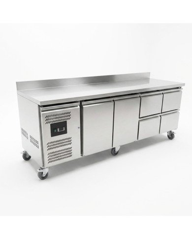 Bajo Mostrador 2 Puertas 4 Cajones de 223x70 cm Ventilado Cleiton