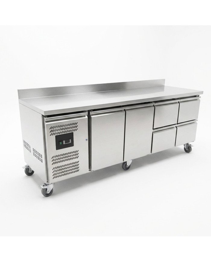 Bajo Mostrador 2 Puertas 4 Cajones de 223x70 cm Ventilado Cleiton