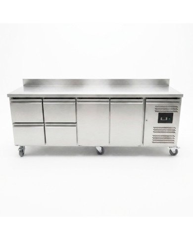 Bajo Mostrador 2 Puertas 4 Cajones de 223x70 cm Ventilado Cleiton