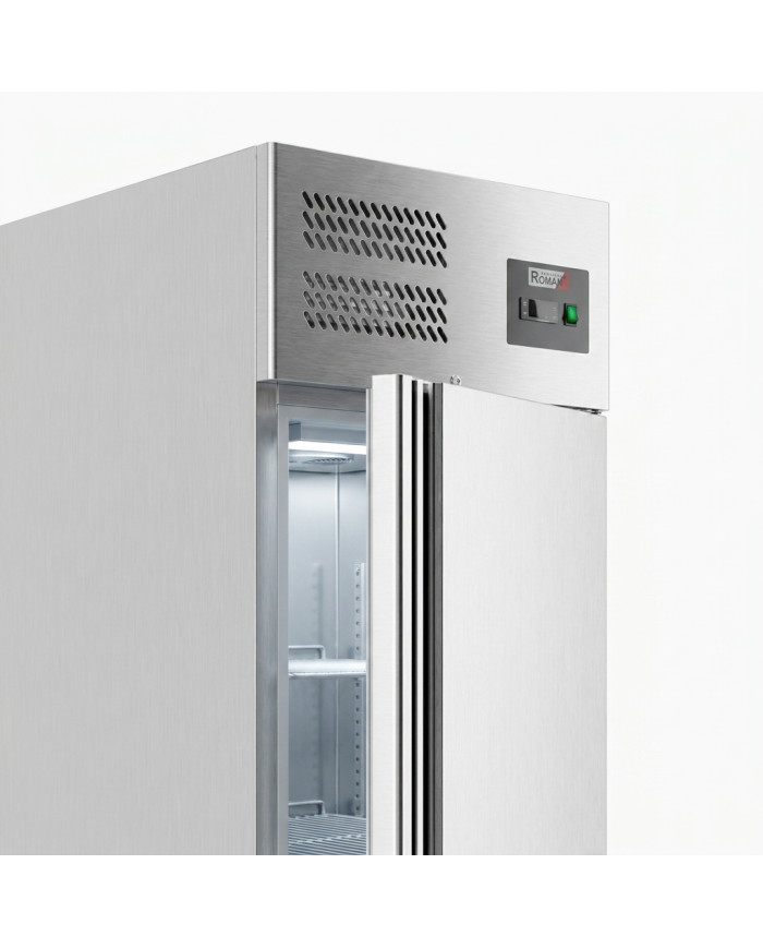Armario Refrigerado Acero Inoxidable 430 Litros 2 Puertas Medias 68 cm Ventilado ®Romux