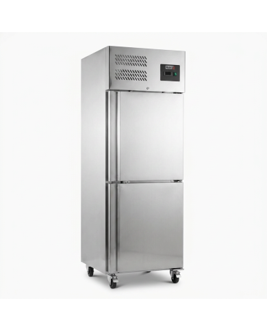 Armario Refrigerado Acero Inoxidable 430 Litros 2 Puertas Medias 68 cm Ventilado ®Cleiton