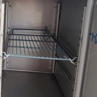 Mesa Fría de Preparación Acero Inoxidable 4 Puertas 553 Litros 223x70 cm Clase A Ventilada Romux | Hosteleria