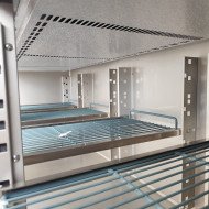 Mesa Fría de Preparación Acero Inoxidable 4 Puertas 553 Litros 223x70 cm Clase A Ventilada Cleiton | Hosteleria