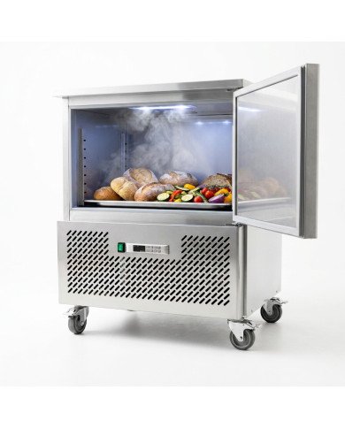 Abatidor de Temperatura 5 Bandejas Acero Inoxidable Ventilado Romux | Hostelería Profesional
