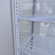 88. Vitrina Pastelera Expositora Refrigerada Vertical de Suelo 4 Estantes con 1 Puerta Blanca 230 Litros Ventilada (FR-138)