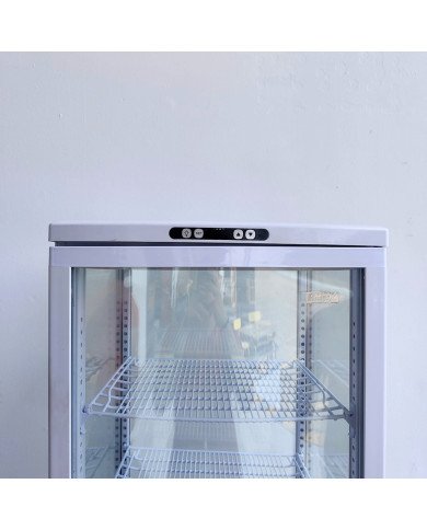 88. Vitrina Pastelera Expositora Refrigerada Vertical de Suelo 4 Estantes con 1 Puerta Blanca 230 Litros Ventilada (FR-138)